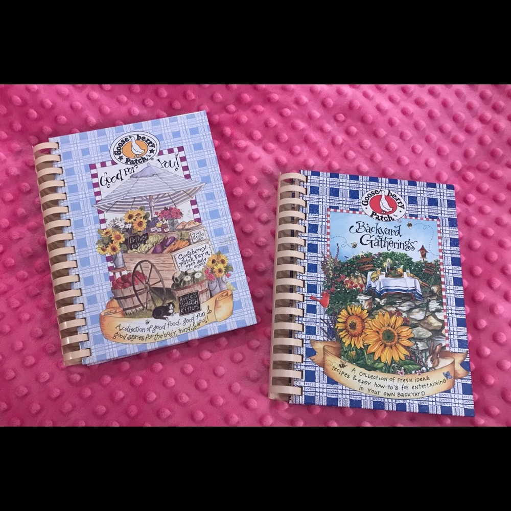 Gooseberry Patch Backyard & Good 4 You Cookbooks